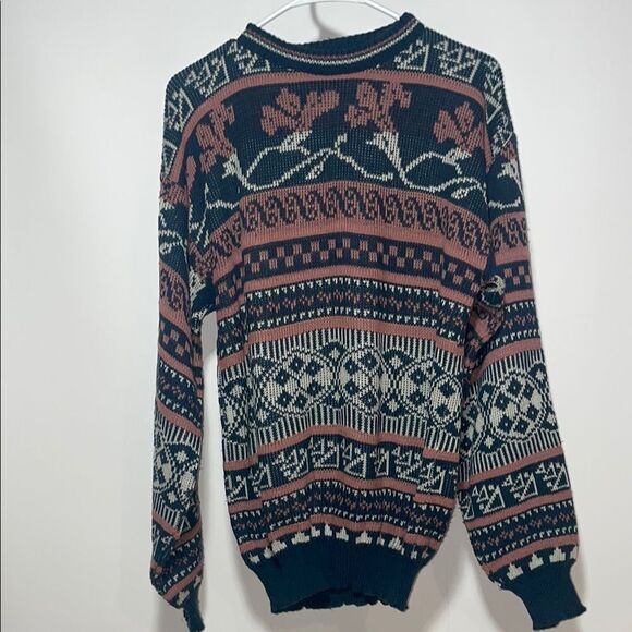 Men's Multicolor Patterned Sweater - Picture 1 of 6